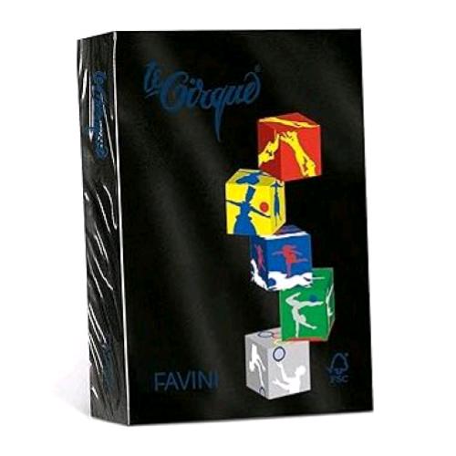 CARTOTECNICA FAVINI LE CIRQUE FORTI RISMA DA 500 FOGLI 80 GR 21 X 29.7 CM A4 NERO