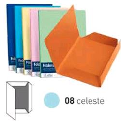 CARTOTECNICA FAVINI LUCE E ACQUA CARTELLINE 3 LEMBI 245X345 mm COL. CELESTE CONF 25 Pz.