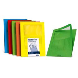 CARTOTECNICA FAVINI LUCE E ACQUA CARTELLINE C/FINESTRA IN CARTONE 310X220MM A4 COL.ROSSO CONF 10 Pz.