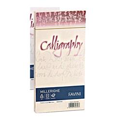 CARTOTECNICA FAVINI MILLERIGHE 25 BUSTE 11X22 100 GR COLORE AVORIO