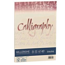CARTOTECNICA FAVINI MILLERIGHE 50 FOGLI A4 100 GR COLORE AVORIO