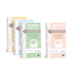 CARTOTECNICA FAVINI RICAMBIO RINFORZATO BIO 100 GR 210X297 mm A4 40 FOGLI A QUADRETTI 0Q BIANCO