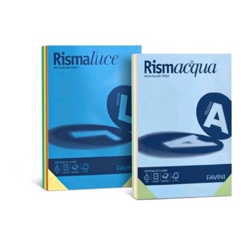 CARTOTECNICA FAVINI RISMACQUA MIX RISMA DA 125 FOGLI 200 GR 29.7 X 42 CM A3 5 COLORI ASSORTITI