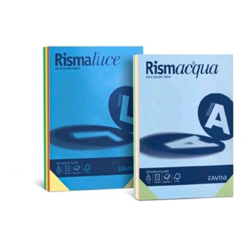 CARTOTECNICA FAVINI RISMACQUA MIX RISMA DA 300 FOGLI 90 GR 29.7 X 42 CM A3 COLORI ASSORTITI