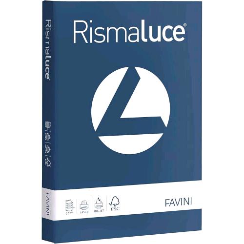 CARTOTECNICA FAVINI RISMALUCE RISMA DA 125 FOGLI 200 GR 21 X 29.7 CM A4 BLU DI PRUSSIA