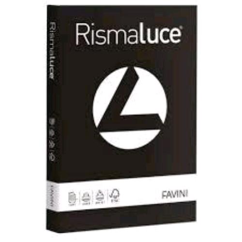 CARTOTECNICA FAVINI RISMALUCE RISMA DA 125 FOGLI 200 GR 21 X 29.7 CM A4 NERO