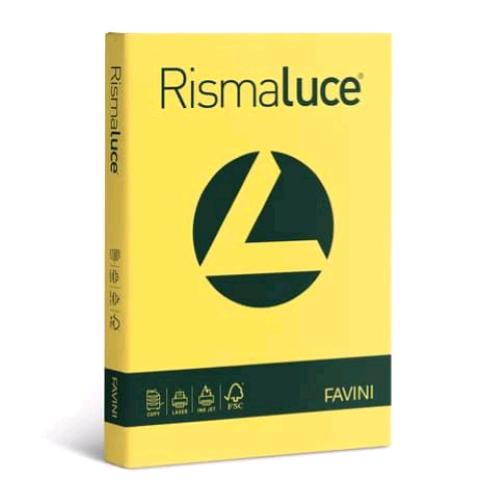 CARTOTECNICA FAVINI RISMALUCE RISMA DA 200 FOGLI 140 GR 29.7 X 42 CM A3 GIALLO SOLE