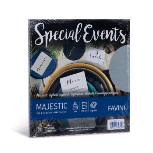 CARTOTECNICA FAVINI SPECIAL EVENT BUSTA IN CARTA 170X170 mm ARGENTO CONF 10 Pz.