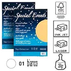 CARTOTECNICA FAVINI SPECIAL EVENTS 10 FOGLI 250 GR A4 COLORE BIANCO