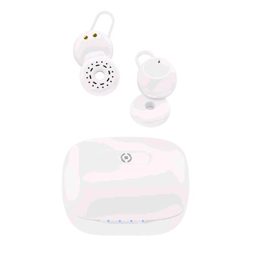 CELLY AMBIENTAL TRUE WIRELESS OPEN-EAR AURICOLARI WIRELESS CAPSULE DESIGN AD ANELLO PER NON ISOLARSI DALL'AMBIENTE CIRCOSTANTE BIANCO