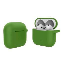 CELLY APPLE AIRPODS 4 GEN AIRCASE CUSTODIA IN SILICONE PER AURICOLARI BLUETOOTH COMPATIBILE CON LA RICARICA WIRELESS VERDE