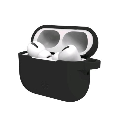 CELLY APPLE AIRPODS PRO CUSTODIA IN SILICONE PER ERABUDS COMPATIBILE CON LA RICARICA WIRELESS NERO