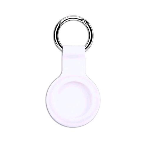 CELLY APPLE AIRTAG SILICONE CASE CUSTODIA IN MORBIDO SILICONE CON PORTACHIAVI BIANCO
