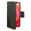 CELLY APPLE iPHONE 12/12 PRO CUSTODIA AGENDA CHIUSURA ORIZZONTALE CON FLAP MAGNETICO E TASCHINE INTERNE PORTADOCUMENTI NERO