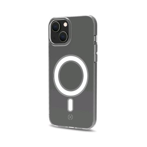 CELLY APPLE iPHONE 13 MINI GELSKINMAG COVER IN TPU + POLICARBONATO CON MODULO MAGNETICO CIRCOLARE INTEGRATO COMPATIBILE CON RICARICA WIRELESS MAGNETICA TRASPARENTE