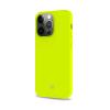 CELLY APPLE iPHONE 13 PRO CROMO COVER IN TPU CON RIVESTIMENTO IN SILICONE E FINITURA SOFT-TOUCH GIALLO FLUO