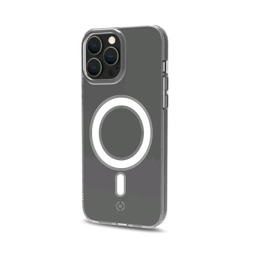 CELLY APPLE iPHONE 13 PRO GELSKINMAG COVER IN TPU + POLICARBONATO CON MODULO MAGNETICO CIRCOLARE INTEGRATO COMPATIBILE CON RICARICA WIRELESS MAGNETICA TRASPARENTE