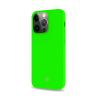CELLY APPLE iPHONE 13 PRO MAX CROMO COVER IN TPU CON RIVESTIMENTO IN SILICONE E FINITURA SOFT TOUCH VERDE FLUO