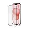 CELLY APPLE iPHONE 15 FULL GLASS PROTEGGI SCHERMO IN VETRO TEMPERATO TRASPARENTE BORDO COLORATO NERO