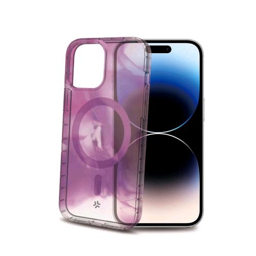 CELLY APPLE iPHONE 15 PRO COVER MAGSHADES COMPATIBILE MAGSAFE IN TPU + POLICARBONATO VIOLET