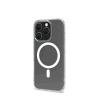 CELLY APPLE iPHONE 16 PRO COVER IN MORBIDO TPU TRASPARENTE COMPATIBILE MagSave MODULO MAGNETICO CIRCOLARE BIANCO