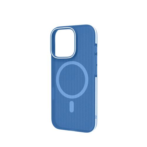 CELLY APPLE iPHONE 16 PRO COVER MagSafe IN TPU DESIGN SEMI TRASPARENTE BLU