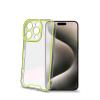 CELLY APPLE iPHONE 16 PRO CUSTODIA IN TPU TRASPARENTE CON BORDI CHE SI ILLUMINANO AL BUIO DI GIALLO