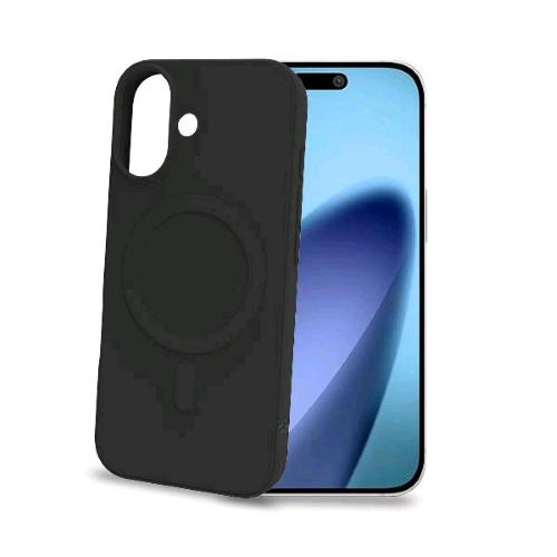CELLY APPLE iPHONE 17 COVER IN MORBIDO TPU MAGSAFE COMPATIBILE CON RICARICA WIRELESS MAGNETICA NERO