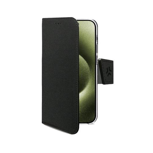 CELLY APPLE iPHONE 17 CUSTODIA A LIBRO IN SIMILPELLE CON CHIUSURA FLAP MAGNETICO TASCHINE INTERNE PORTADOCUMENTI E FUNZIONE STAND NERO