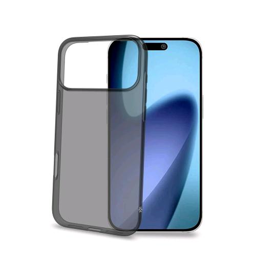 CELLY APPLE iPHONE 17 PRO MAX COVER IN MORBIDO TPU ANTI-SHOCK TRASPARENTE NERO