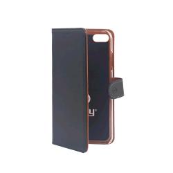 CELLY APPLE iPHONE SE 2ND GEN/8/7/6S/6 WALLY CASE CUSTODIA A PORTAFOGLIO BLACK