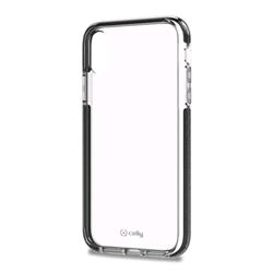CELLY APPLE iPHONE XR COVER HEXAGON IN TPU COLORE TRASPARENTE/NERO