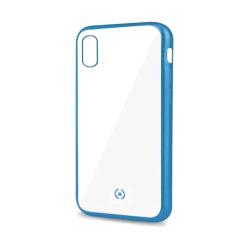 CELLY APPLE iPHONE XR COVER IN TPU CON BORDI EFFETTO OPACO TRASPARENTE AZZURRO