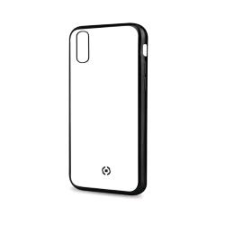 CELLY APPLE iPHONE XS MAX COVER IN TPU CON BORDI EFFETTO OPACO TRASPARENTE NERO