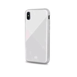 CELLY APPLE iPHONE XS MAX CUSTODIA IN TPU + VETRO TEMPERATO BIANCO