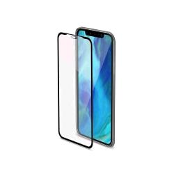 CELLY APPLE iPHONE XS MAX FULL GLASS VETRO TEMPERATO 0.3 MM SPESSORE TRASPARENTE NERO
