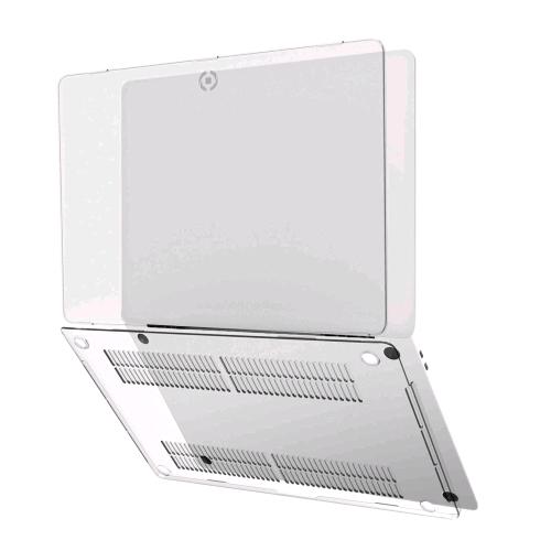 CELLY APPLE MACBOOK AIR 13" M1 CUSTODIA DEDICATA IN TPU RESISTENTE DOPPIA PROTEZIONE PARTE SUPERIORE E PARTE INFERIORE TRASPARENTE