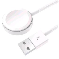 CELLY APPLE WATCH CHARGER USB-A CARICABATTERIE WIRLESS COMPATIBILE CON TUTTI I MODELLI DI APPLE WATCH 2.5 W CAVO INTRECCIATO 1 MT BIANCO