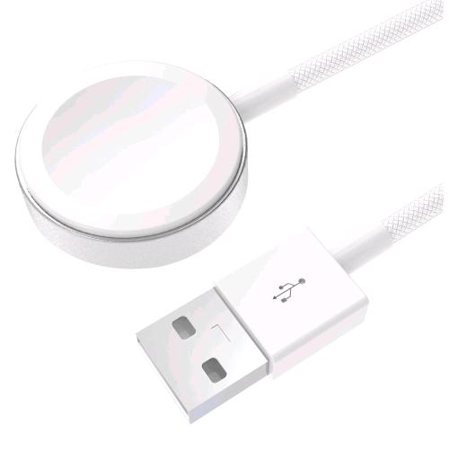 CELLY APPLE WATCH CHARGER USB-A CARICABATTERIE WIRLESS COMPATIBILE CON TUTTI I MODELLI DI APPLE WATCH 2.5 W CAVO INTRECCIATO 1 MT BIANCO
