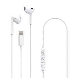 CELLY AUCOLARI STEREO CON CONNETTORE LIGHTNING TASTO DI RISPOSTA E CONTROLLO VOLUME SU FILO BIANCO
