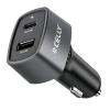 CELLY CAR CHARGER CARICABATTERIE AUTO 2 USCITE 77 W USB-A 12 W USB-C 65W