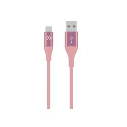 CELLY CAVO 1 X USB TIPO A 1 X MICRO USB 1 MT ROSA