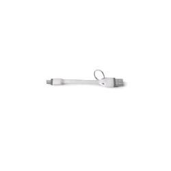CELLY CAVO DATI 1 X USB TIPO A 1 X USB TIPO C 12 CM CON ANELLO PORTACHIAVI BIANCO GRIGIO