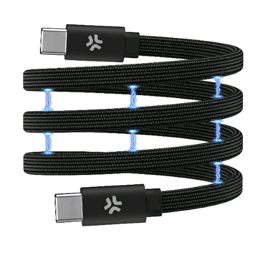 CELLY CAVO MAGNETICO USB-C MASCHIO-MASCHIO 60 W 1 MT NERO