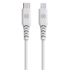 CELLY CAVO RICARICA DA USB-C A LIGHTNING SUPPORTA FINO A 18 W 1.5 MT IN PLASTICA RICICLATA BIANCO