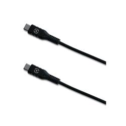 CELLY CAVO RICARICA/DATI USB 2 X M USB TIPO C POWER DELIVERY 1 MT NERO