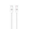 CELLY CAVO USB-C MASCHIO-MASCHIO IN COTONE INTRECCIATO POWER DELIVERY 60 W 1.5 MT BIANCO
