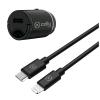 CELLY CCMINILIGHT KIT CARICABATTERIA DA AUTO USB-C CON CAVO DA USB-C A LIGHTNING 20W NERO