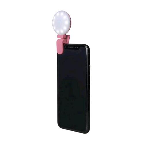 CELLY CLICKLIGHT SELFIE FLASH LIGHT LED FLASH AGGIUNTIVA UNIVERSALE PER SMARTPHONE E TABLET PINK
