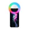 CELLY CLICKLIGHTRGB SELFIE FLASH LIGHT TASCABILE E UNIVERSALE CON LUCI RGB WHITE